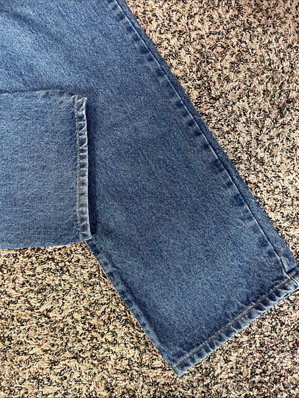 Classic Men's Blue Straight-Leg Work Jeans Size 36X30 | EUC - Picture 3 of 6